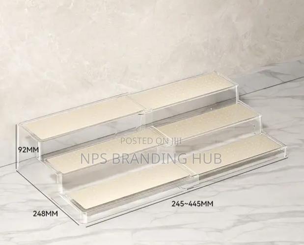 3 Tier Acrylic Expandable Perfume/Cosmetic /Multipurpose Rack (Gra.T - thumbnail 6
