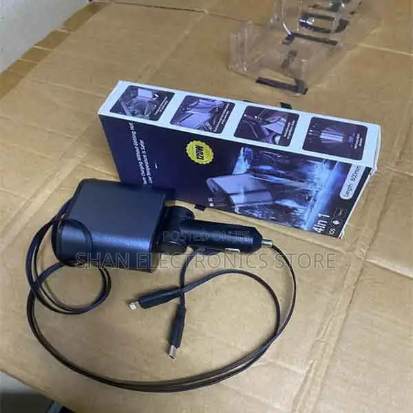 4 In1 Fast Charging Car Phone Charger120w Super Charge Usb C Car Truck