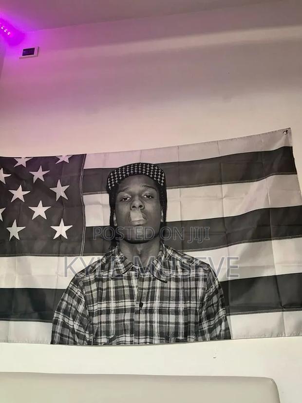 A$Ap Rocky Wall Flag / Hip-Hop Room Decor Flag (90x150cm)