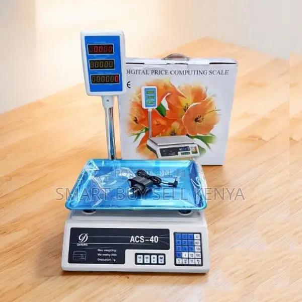 Scratch Resistant Acs40 Upto 40kgs Weight Price Digital Weighing Scale