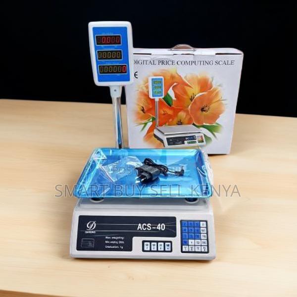 Quick Calculation Acs40 Upto 40kgs Weight Price Digital Weighing Scale