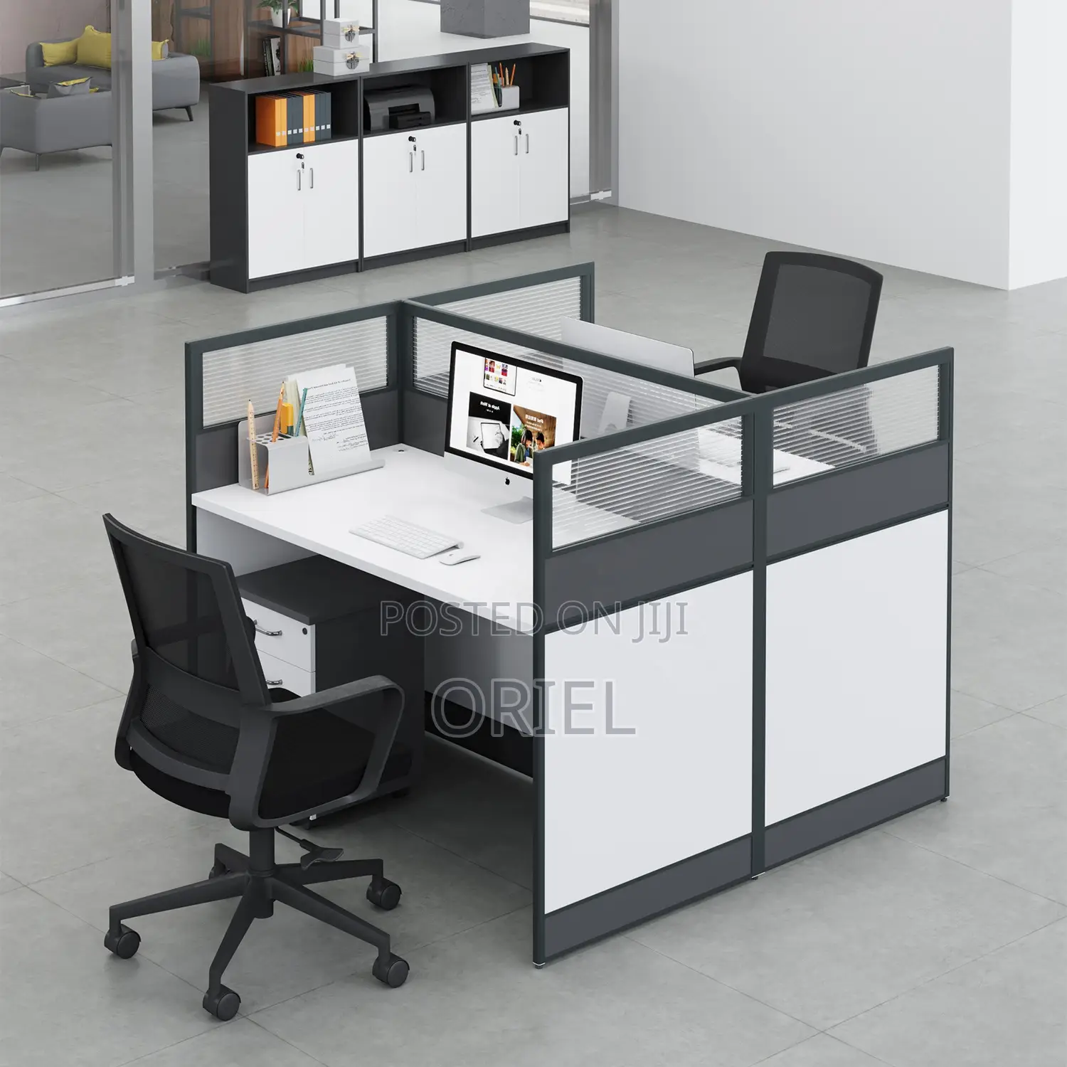 Office Workstation : 2-Way Modular Workstation