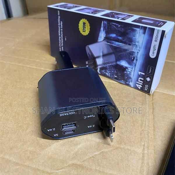 Quick-Charging Retractable Car Charger 120w 4in1 Fast Charging Charger - thumbnail 2
