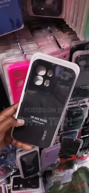 Oppo A6x Silicone-Smooth Grip to Prevent Accidental Drops Case-Black