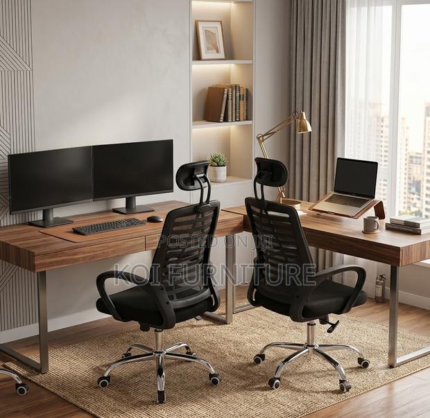 Office Chairs; Headrest Reclining Fabric Home Chairs - thumbnail 3