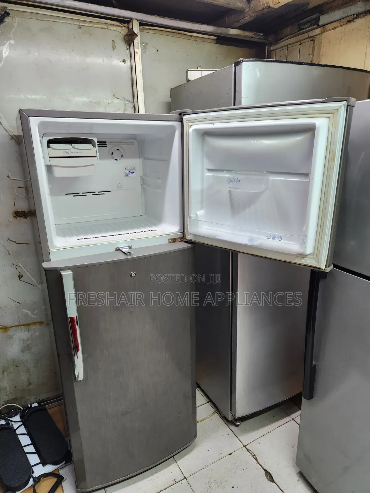 Lg Silver and Large Double Door Refrigerator