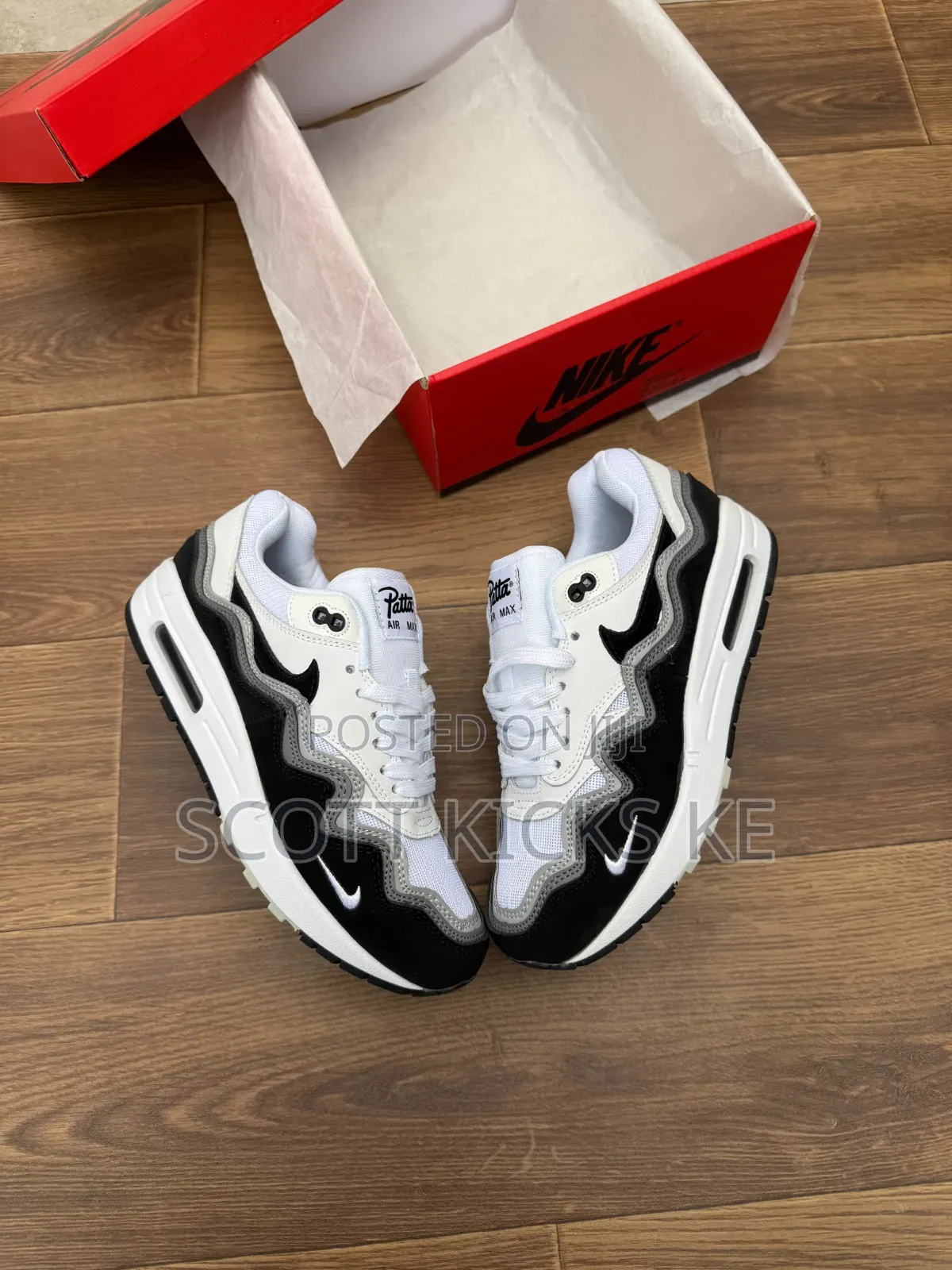 Nike Air Max 1 Patta Black White