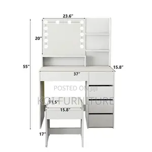 Dressers; Luxury Vanity Set With Drawer Set Up