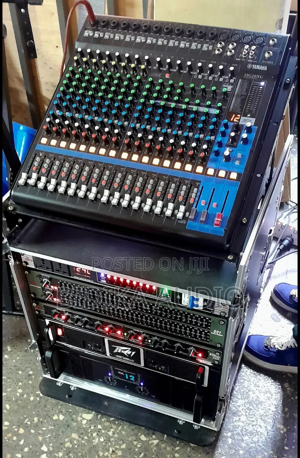 Full Sound System Rack With Yamaha Mg16xu