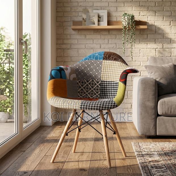 Dining Chairs; Large Eames Dining Chair With Huge Armrest - thumbnail 5