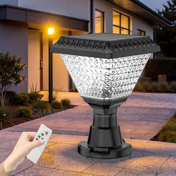 Stylish Outdoor Led Garden Light Main Gate Post Solar Light Lamp