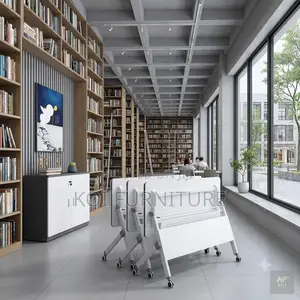 Office Desk; Koi 120cm Movable Foldable Table