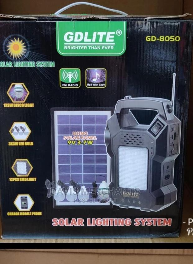 Solar Panel Rechargeable Lighting System - thumbnail 2
