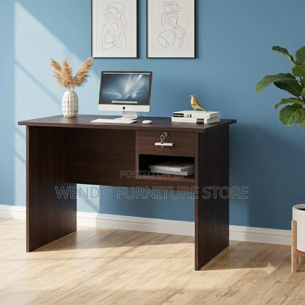 Office Desk; 1.2 Meters Brown Clerical Office Desk