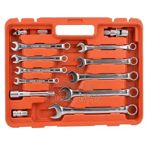 82 PCS Chrome Vanadium Steel Mechanic Socket Wrench Tool Box Kit
