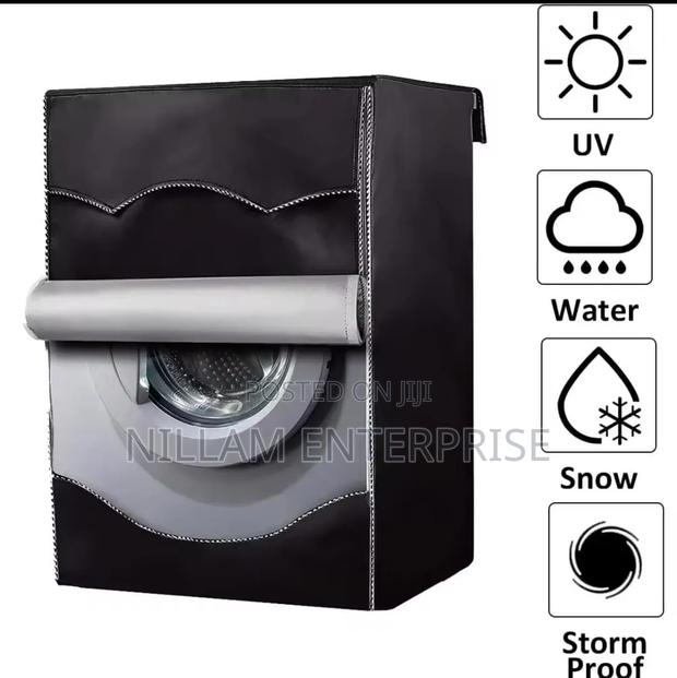 (Xl Xxl) Black Front Load Washing Machine Cover .