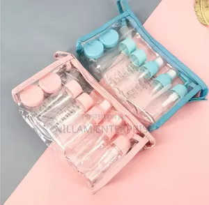 10pcs Refillable Travel Lotion Bottles Kit.