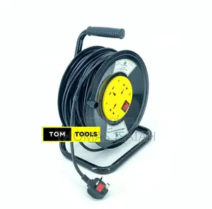1.0mm X 50m Extension Cable Reel With Switch And 3 Sockets