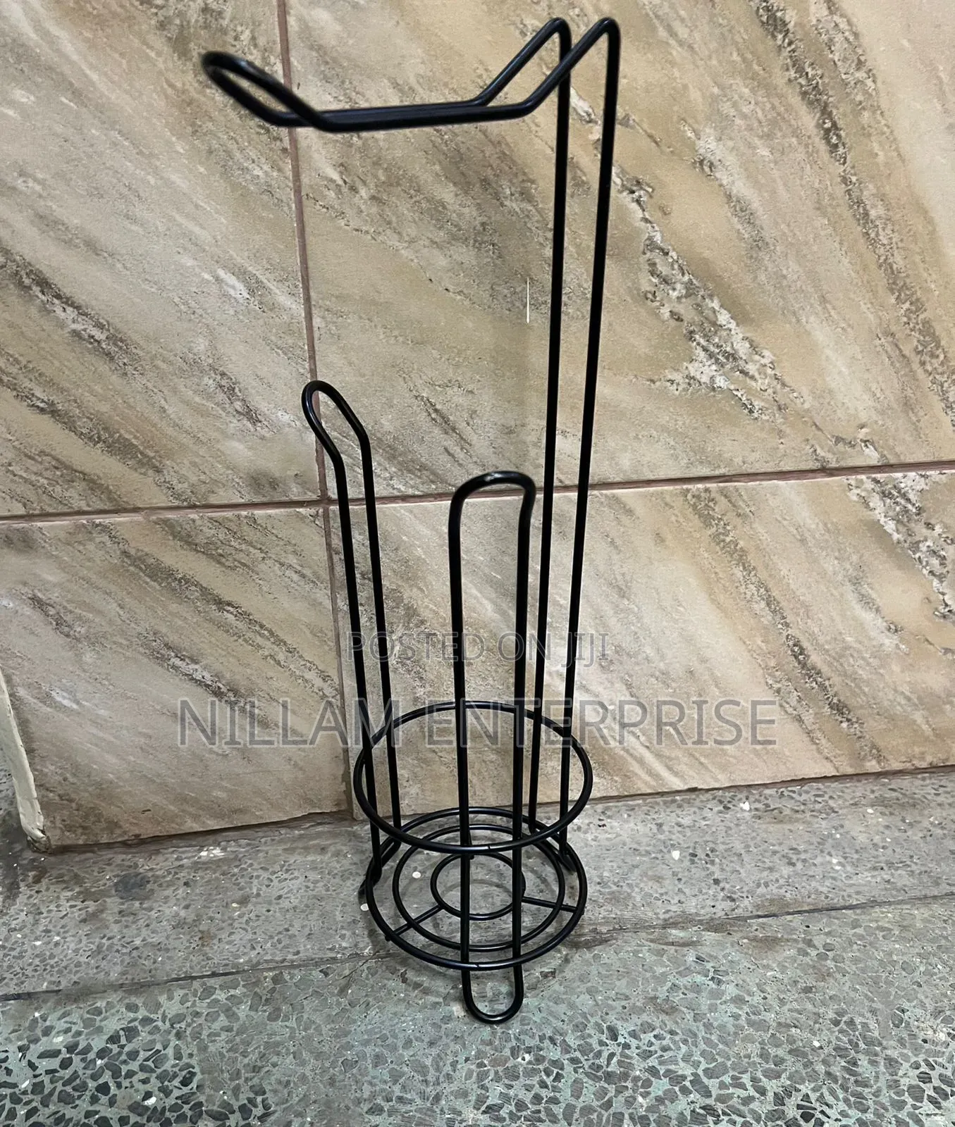 Metallic Toilet Tissue Holder