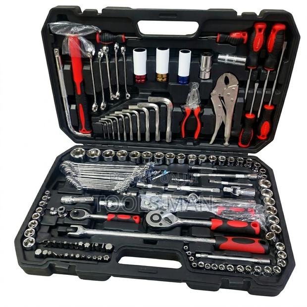 142+2 Srunv 144pc Professional Chrome Vanadium Mechanic Tool Box Set
