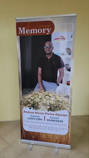 Funeral Photo Roll Up Banner Printing Nairobi