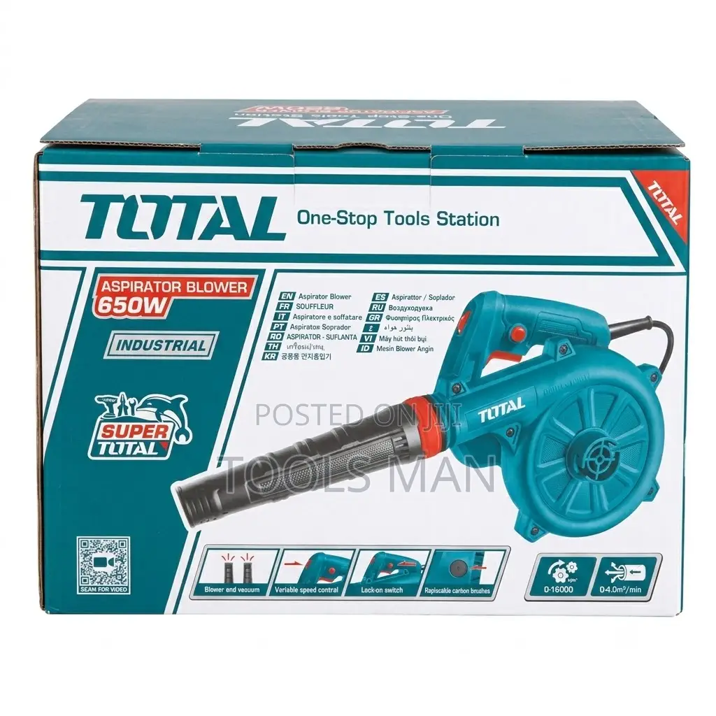 Total Industrial 650w Aspirator Blower Vacuum Cleaner (Tb6036)