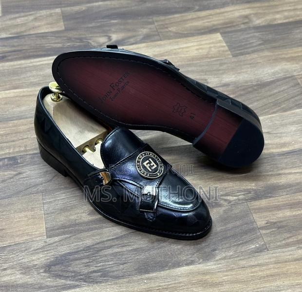 Premium John Foster London Men's Double Monk Loafers