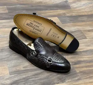 Premium John Foster London Men's Double Monk Loafers