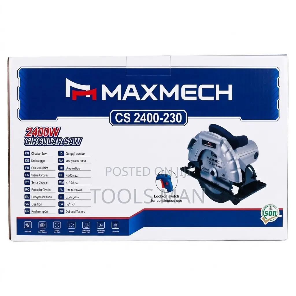 Heavy Duty 2400w 9" Electric Circular Saw Maxmech Cs 2400-230