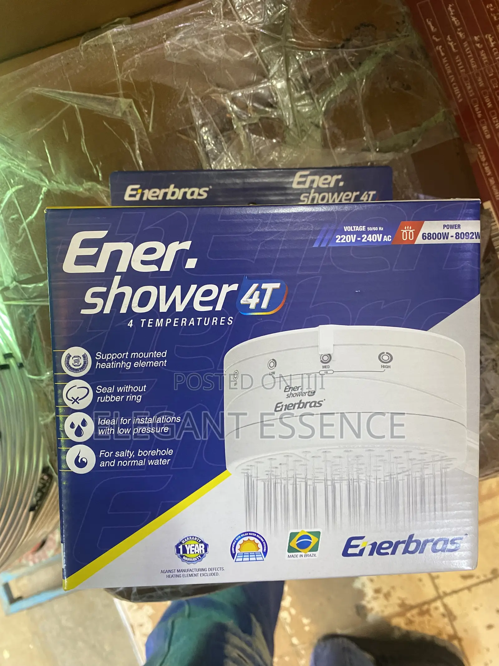 Original Enershower 4t Electric Shower With 4 Temperature Settings