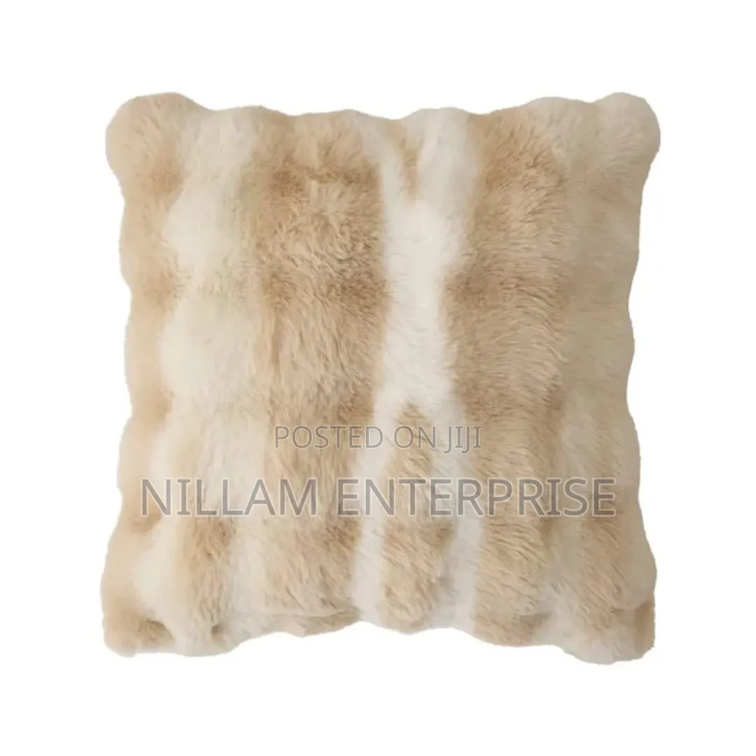 Soft Cozy Fluffy Faux Rabbit Fur Decorative Pillow Case Covers