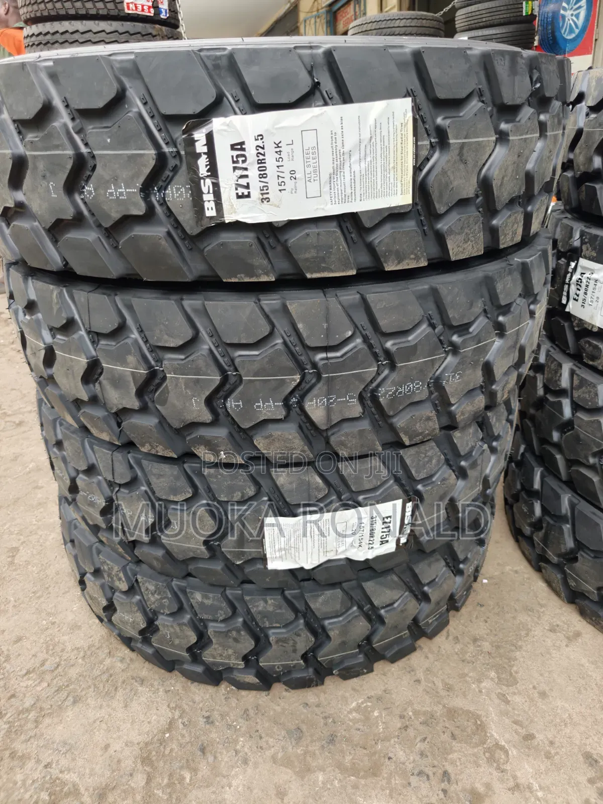 315/80r22.5 Bisan Tyre Dip