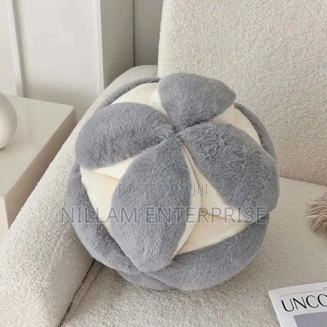 30 Cm Soft Living Room,Bedroom Hydrangea Rabbit Fur Throw Pillows