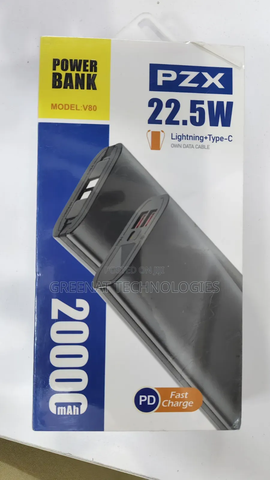 PZX Powerbank 20000mah 22.5w Pd Fast Charging 3 Usb Quickpower