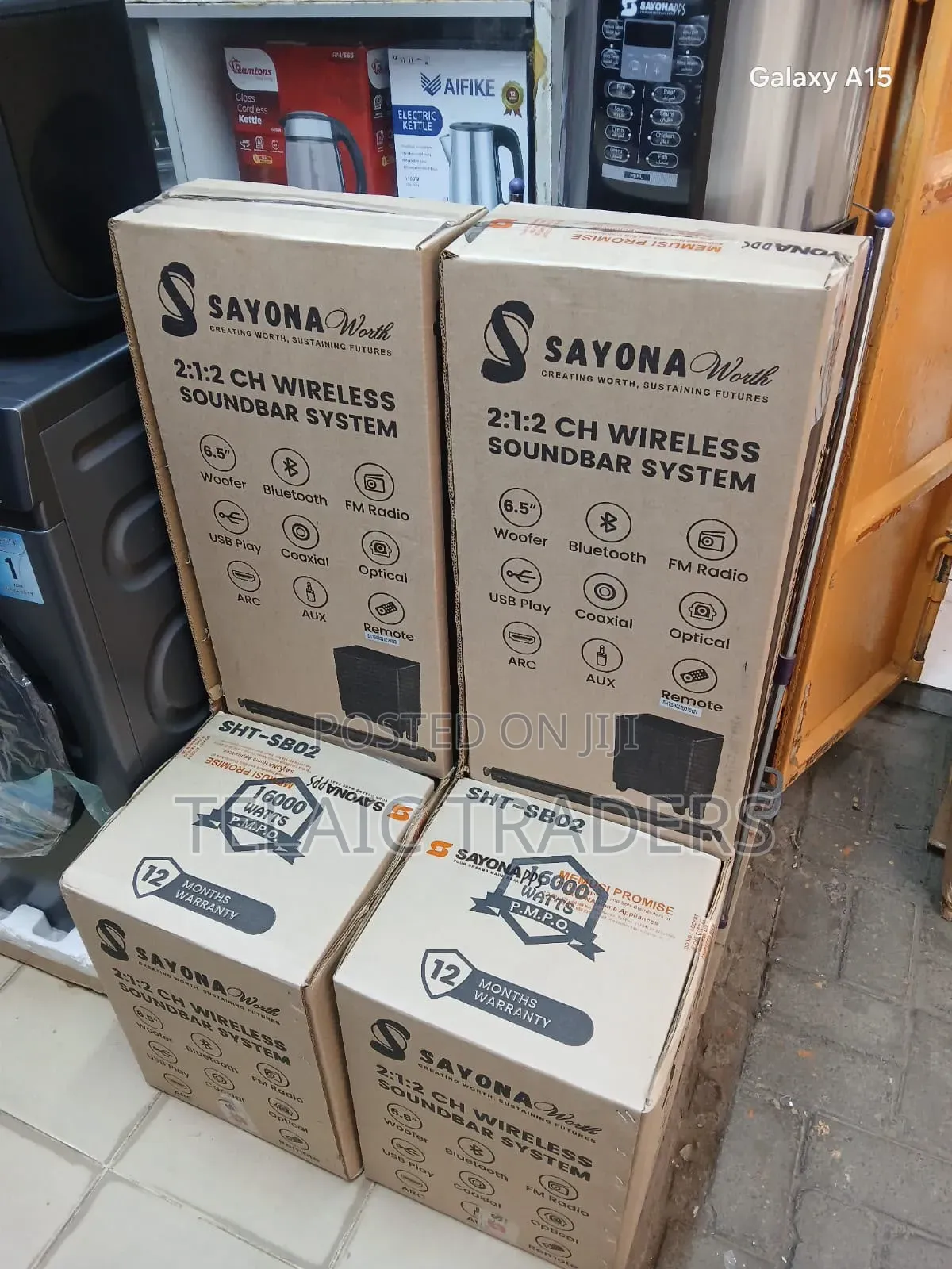 Sayona Worth 2.1.2 Wireless Soundbar System
