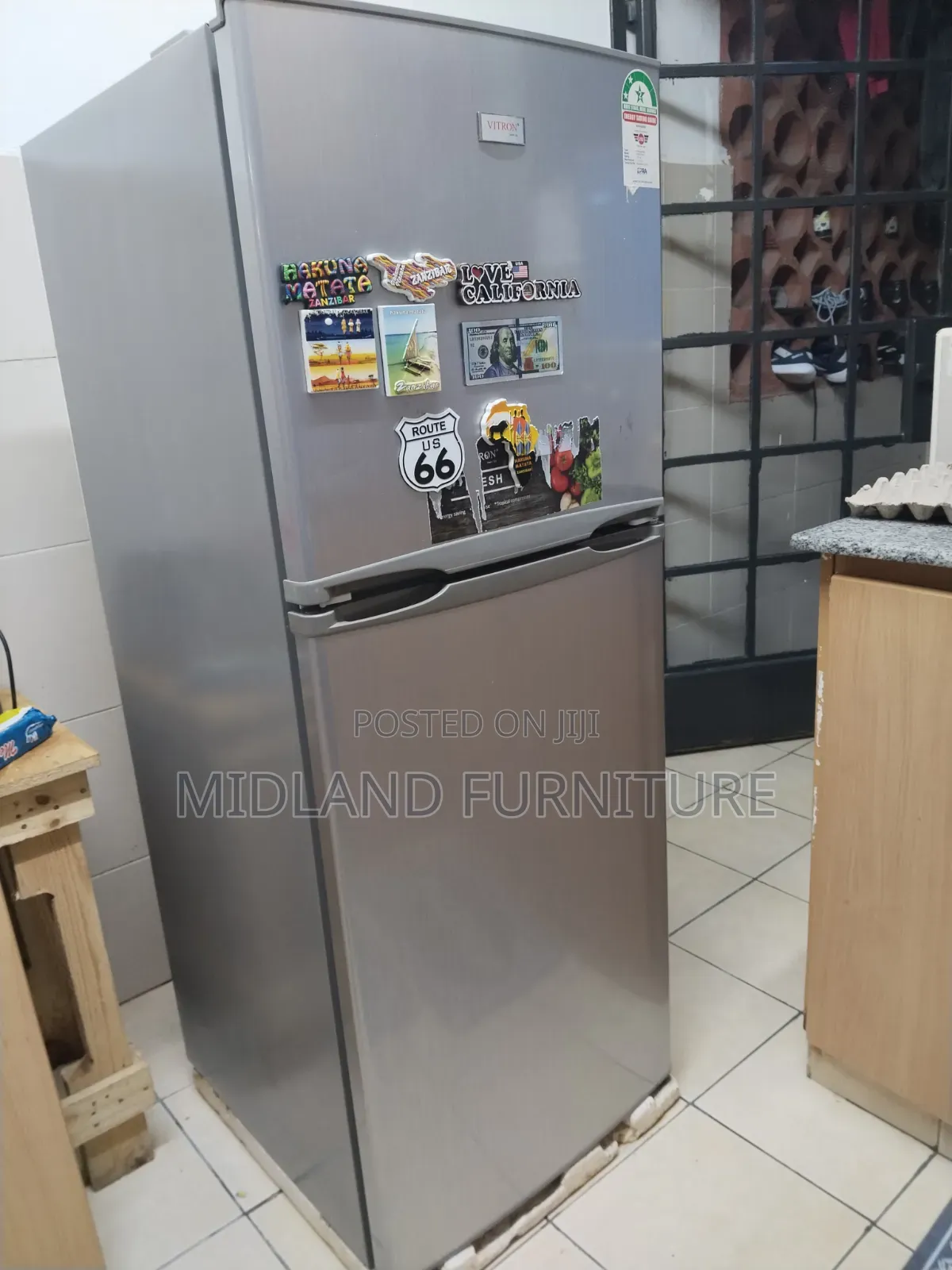 Vitron 198l, No Frost Double Door Fridge