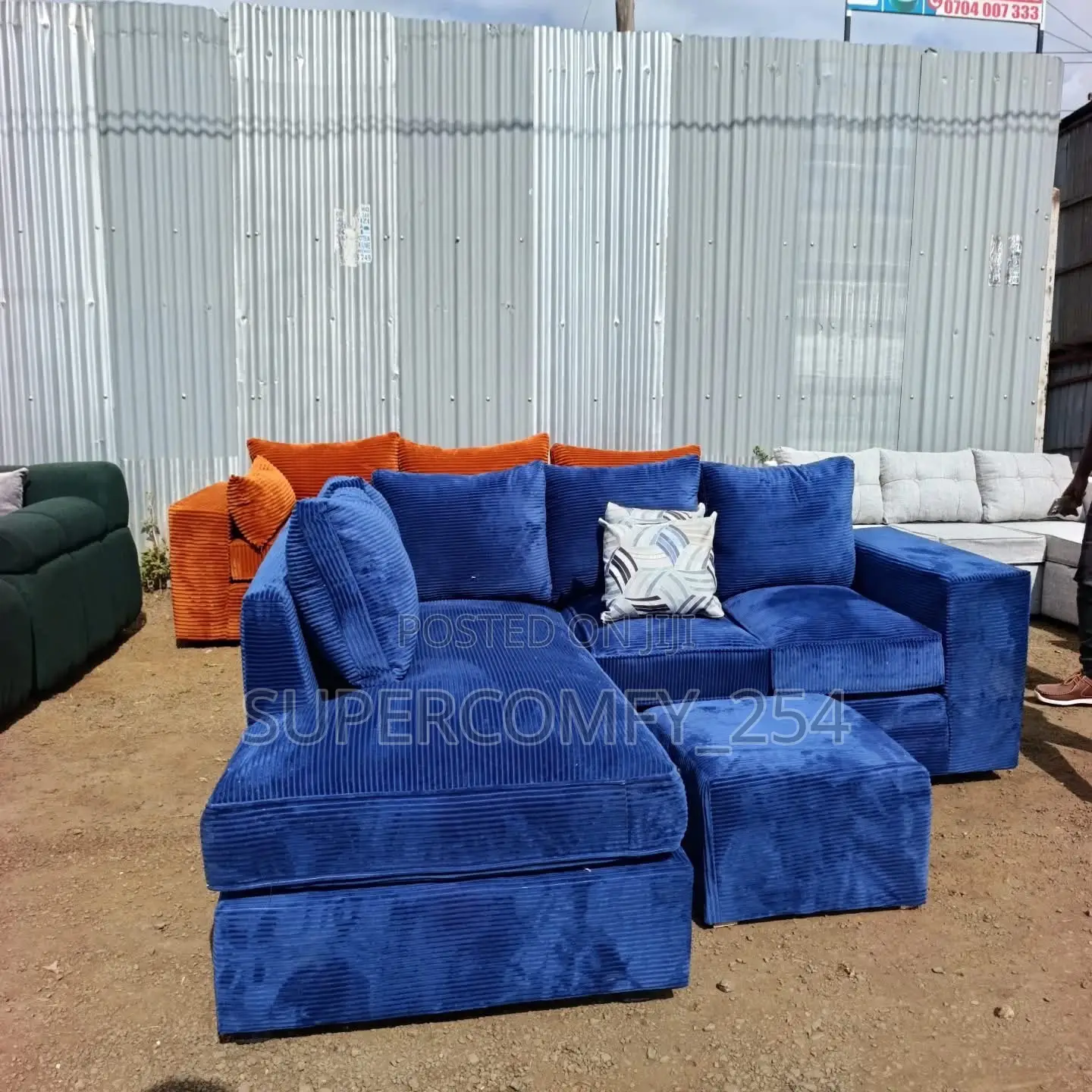 Five Seater Mini L Shape Sofas