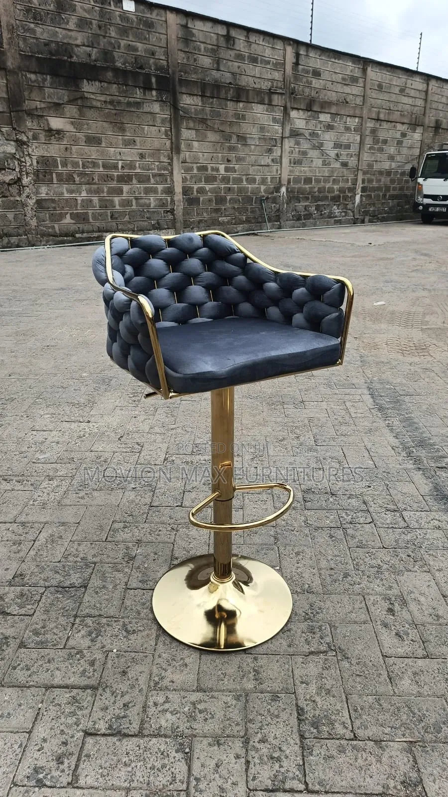 Gray Counter Stool