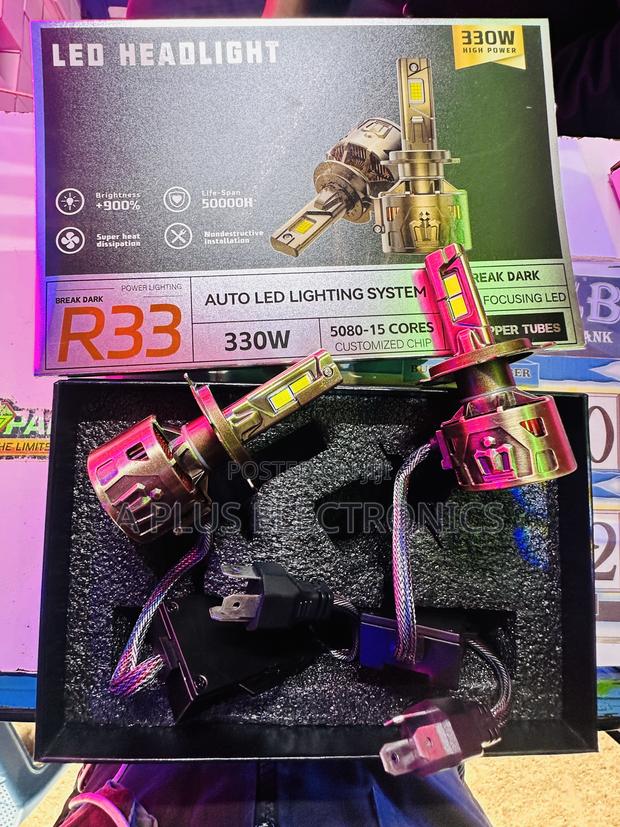 R33 Led Headlight Bulb 50000h Long Lifespan Super Cooling System - thumbnail 2
