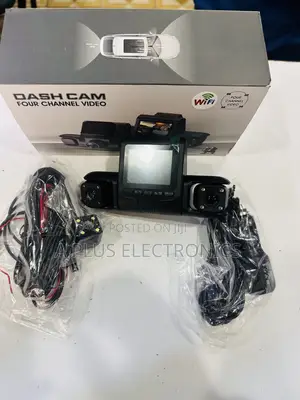 4 Lens Dash Camera D43 With Wifi – Full 360° Vehicle Surveillance