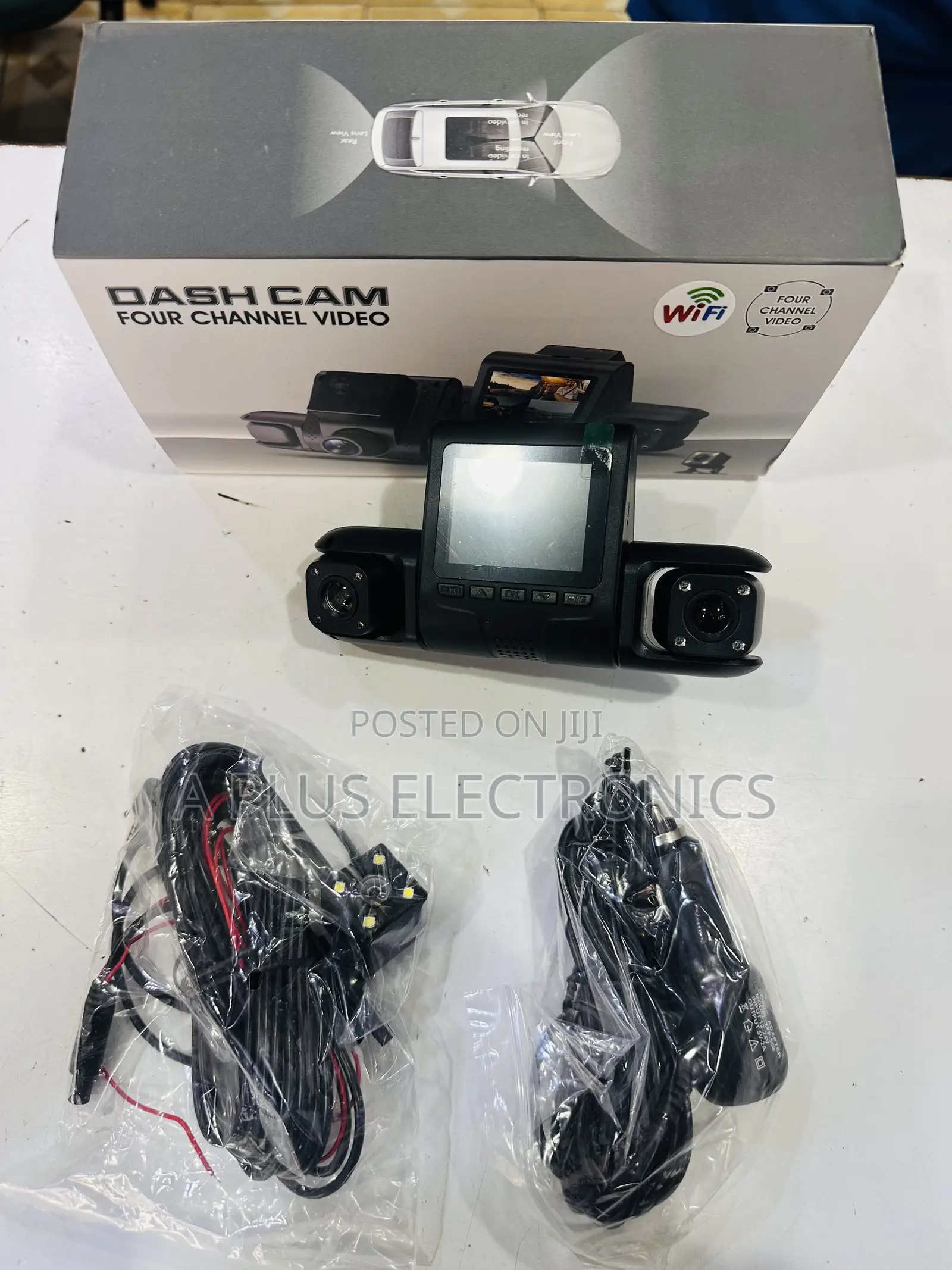 4 Lens Dash Camera D43 With Wifi – Full 360° Vehicle Surveillance