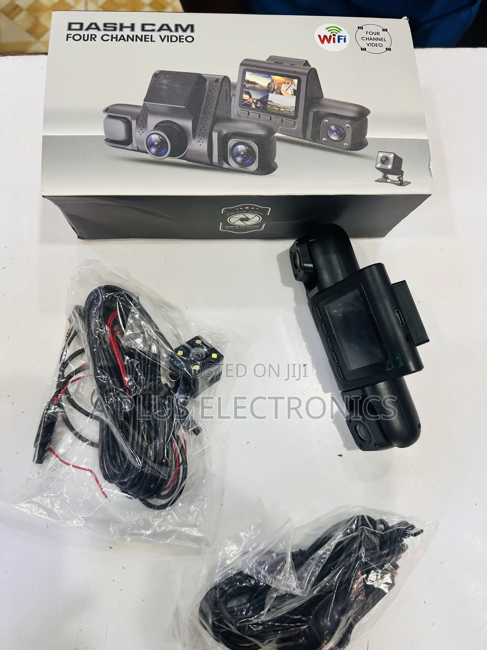 4 Lens Dash Camera D43 With Wifi – Ultra Hd Car Security