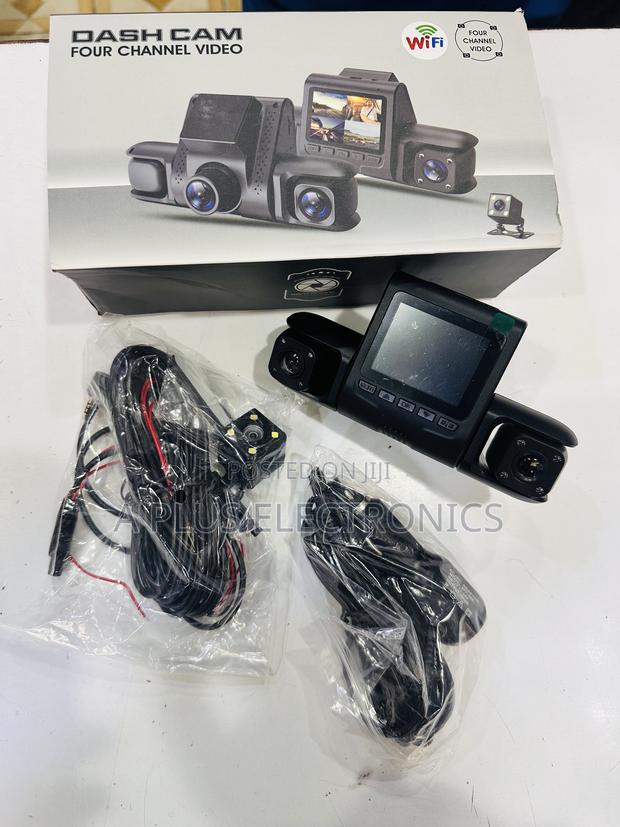 4 Lens Dash Camera D43 With Wifi – Front, Rear Cabin View Recording - thumbnail 2