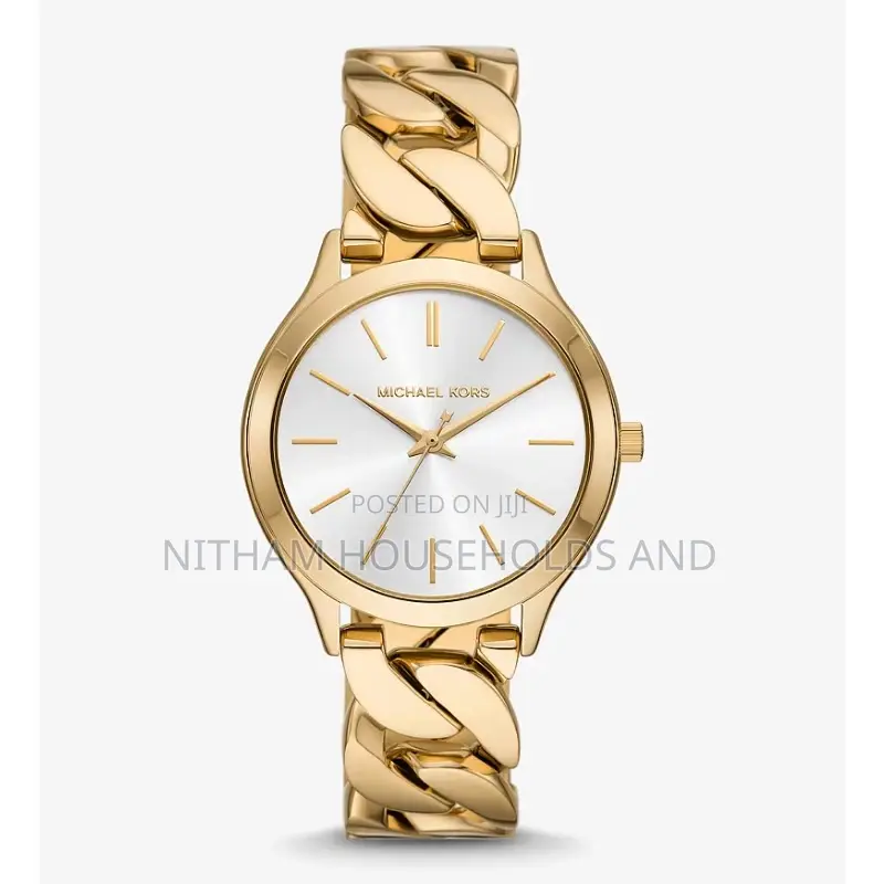 Michael Kors Mk7472 Slim Runway Gold-Tone Watch for Women