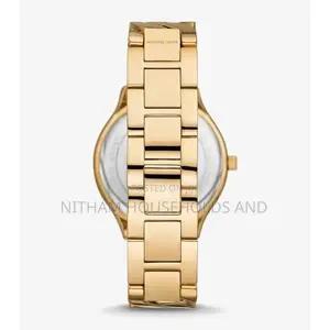 Michael Kors Mk7472 Slim Runway Gold-Tone Watch for Women