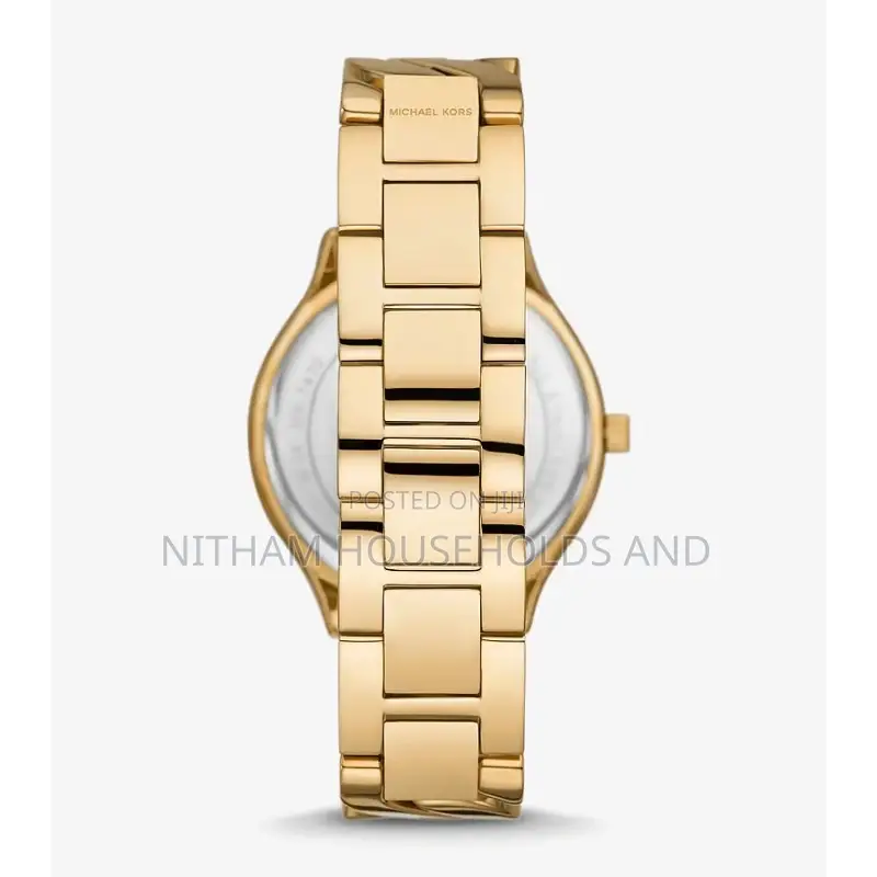 Michael Kors Mk7472 Slim Runway Gold-Tone Watch for Women