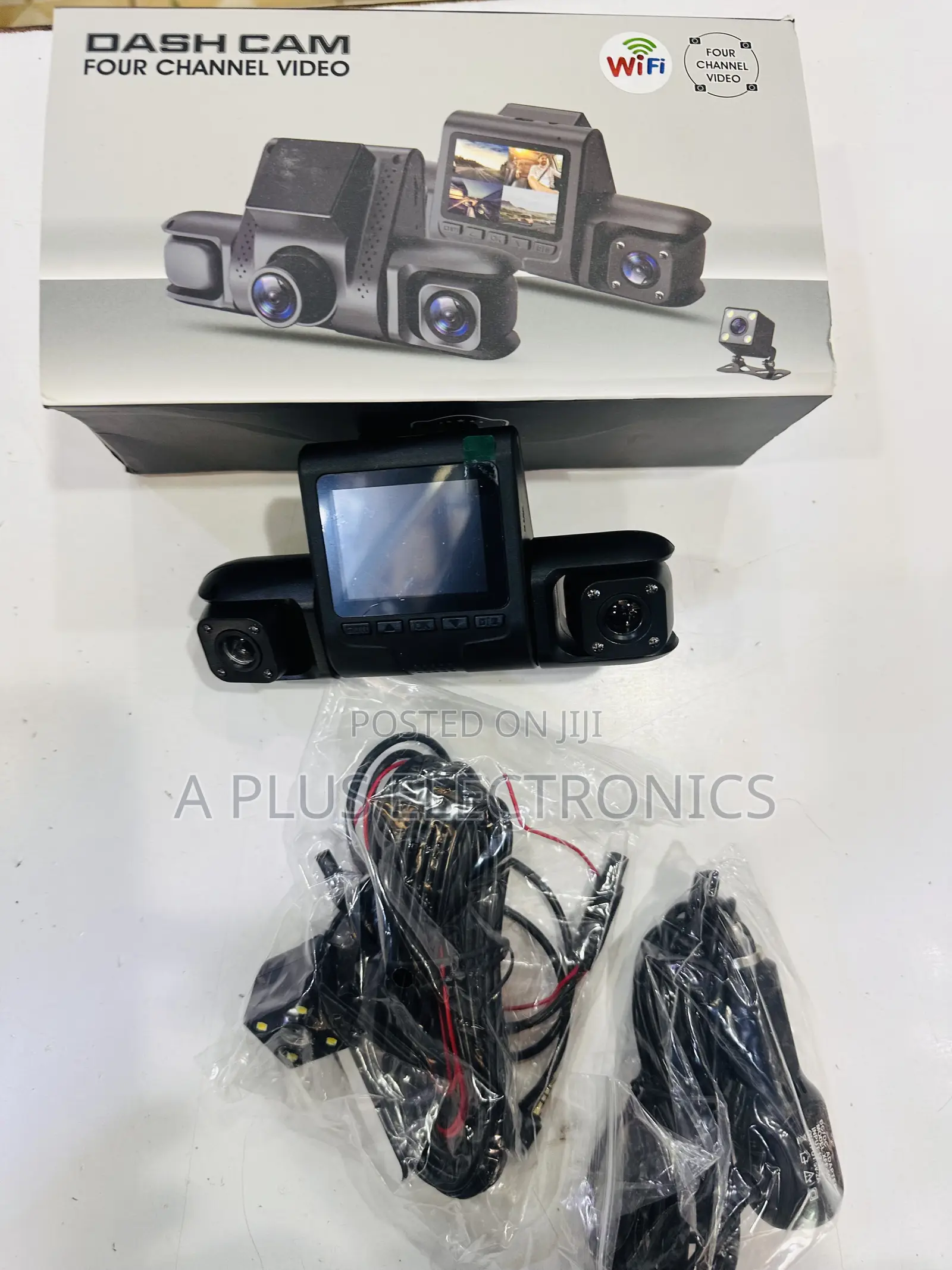 4 Lens Dash Camera D43 With Wifi – Complete 4-Camera Car Protection