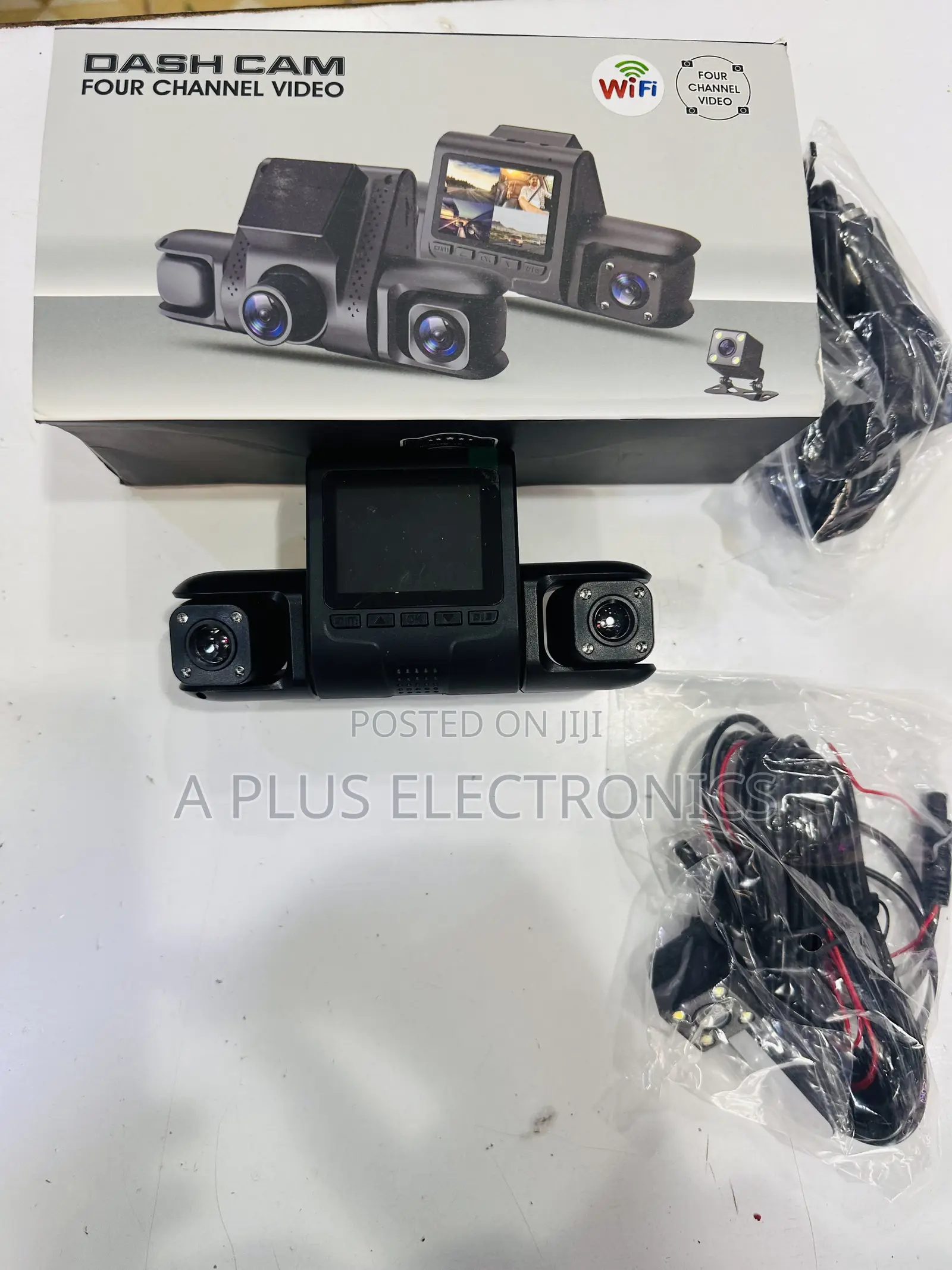 4 Lens Dash Camera D43 With Wifi – Complete 4-Camera Car Protection