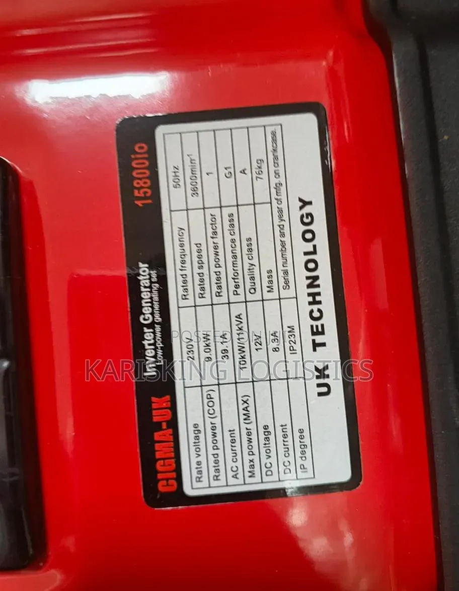 Cigma Uk 11kva Petrol Generator