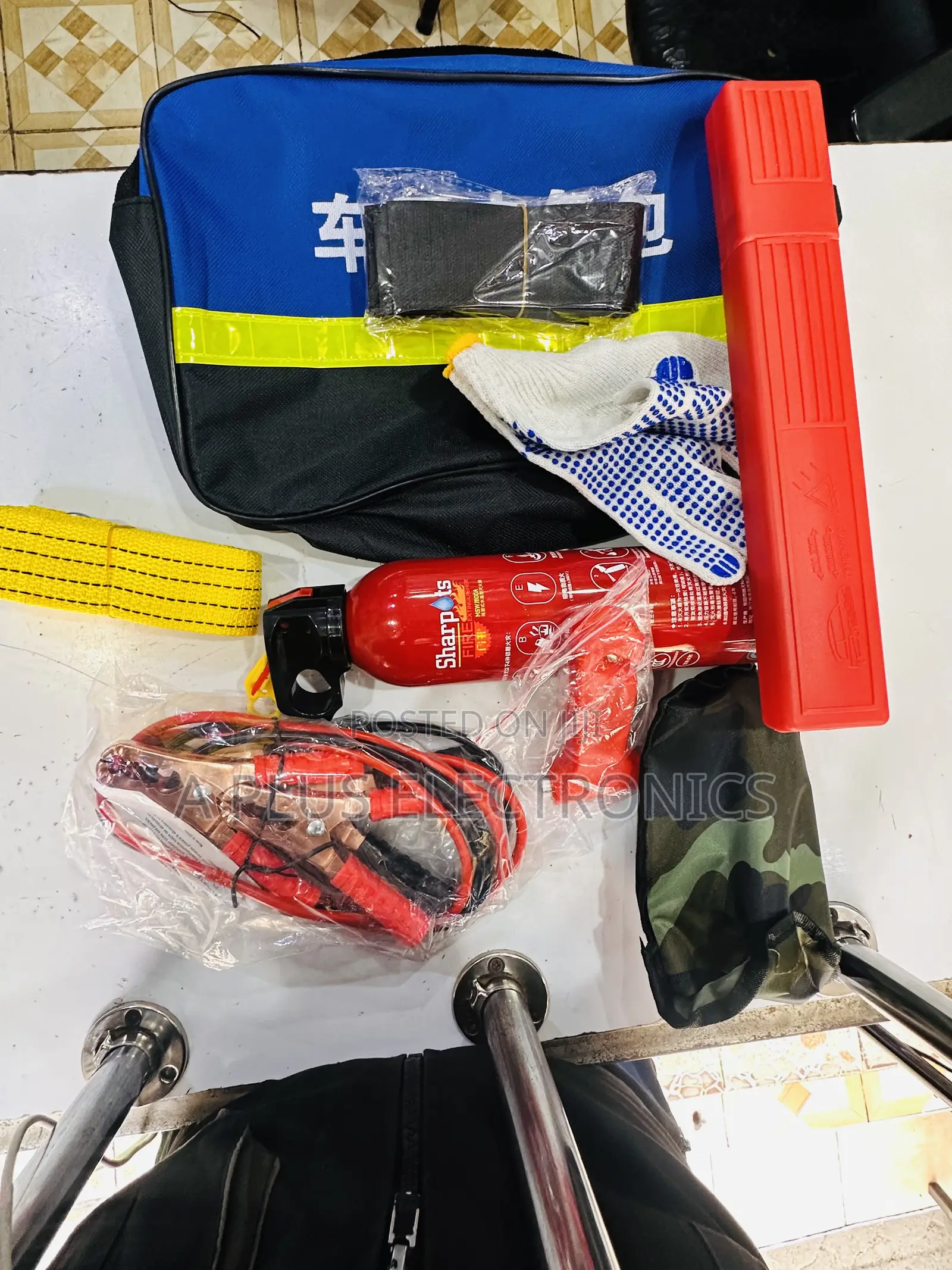 9pc Car Emergency Kit – Compact Vehicle Breakdown